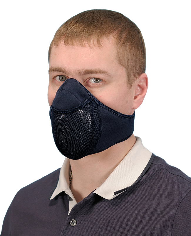 Тепловая маска Полумаска арт. ТМ 2.2 (черный) САЙВЕР|SAYVER с доставкой по России и в Казахстан | BreadyФото 0