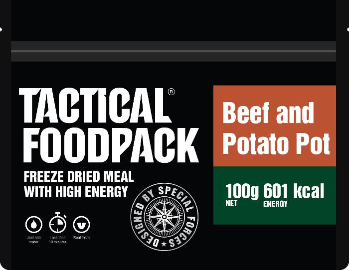 Говядина с картофелем в горшочке Tactical Foodpack BEEF and POTATO POT 100 г с доставкой по России и в Казахстан | BreadyФото 0