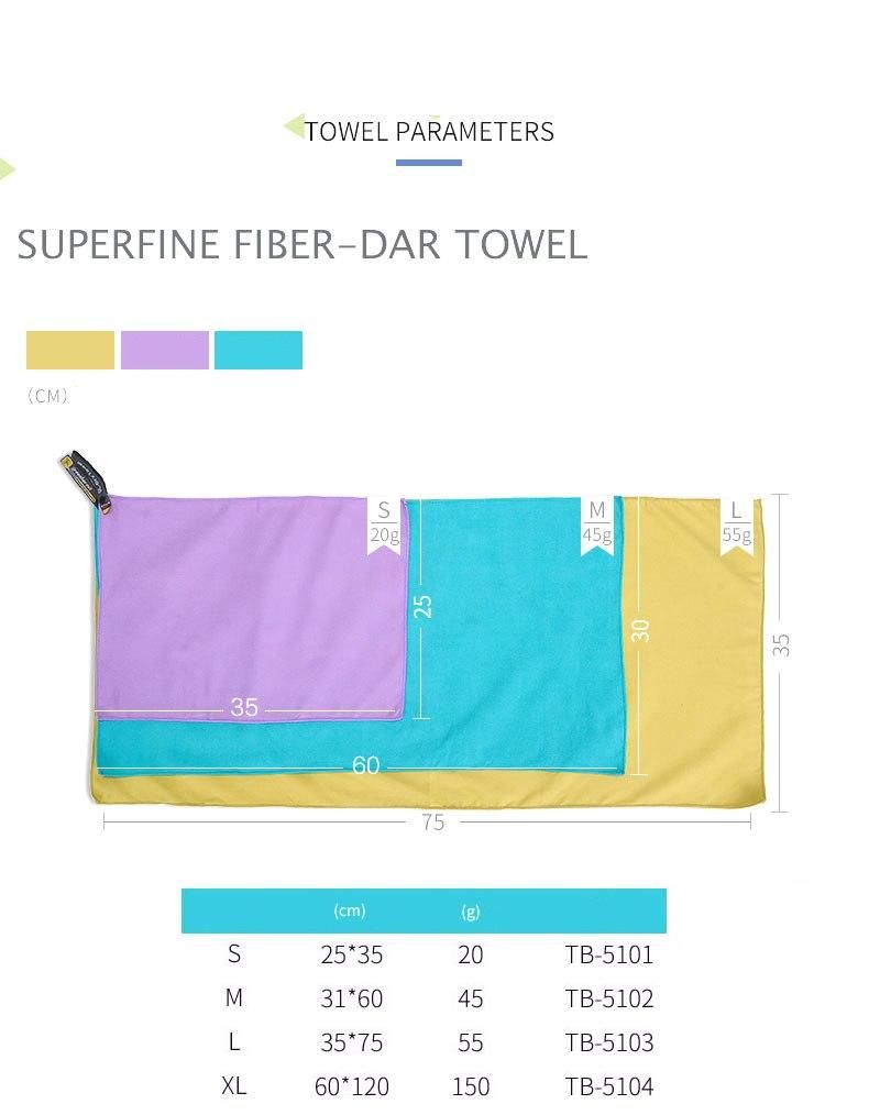 Полотенце ультра легкое Green-Hermit Superfine Fiber Day Towel L с доставкой по России и в Казахстан | BreadyФото 9