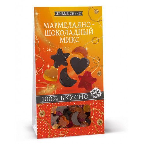 Мармеладно-шоколадный Микс "ЖИВЫЕ СНЕКИ", 80г с доставкой по России и в Казахстан | BreadyФото 0